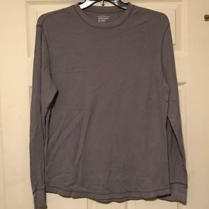 Old Navy Gray Long Sleeve Waffle Knit size Large